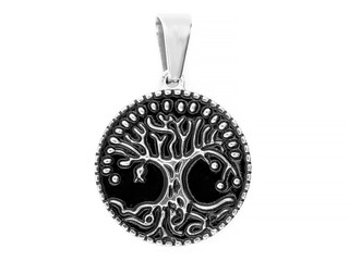 Jewelry necklace. The Tree of Life theme. Stainless steel. © jandix2