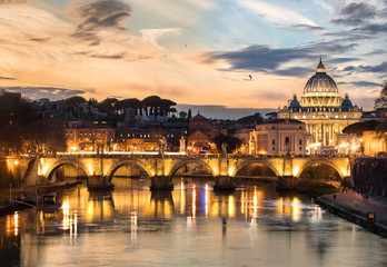 Fototapeta na wymiar Vatican view from rome