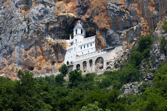 Ostrog monastery, in Montenegro. 