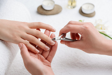 Careful removing of cuticle. Get rid of dead tissue for accurate and beautiful appearance of your...