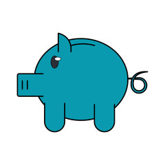 Piggy savings symbol vector illustration graphic design