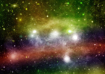 galaxy in a free space