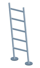 ladder icon over white background, vector illustration