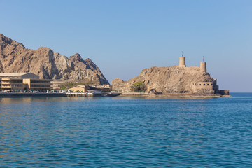 Fototapeta na wymiar Al Mirani Fort, in Muscat, Oman