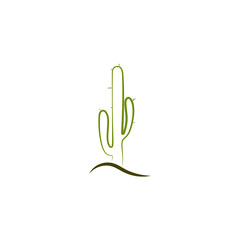 Simple abstract cactus logo, icon vector design element