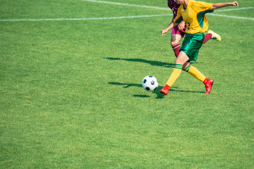 Fototapeta premium 女子サッカー試合風景