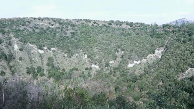 The crater of Monte Nuovo (New Mountain) in Pozzuoli, Naples, italy