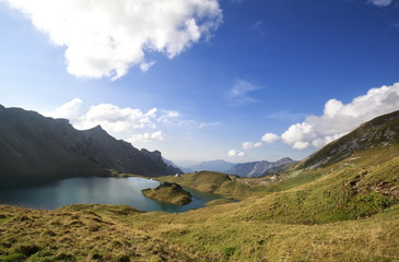 beautiful alpine lake