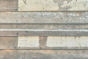 Old white wood planks background.