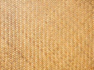 Close up image of traditional wicker surface texture pattern for use as background, handcraft weave for funiture material - obrazy, fototapety, plakaty