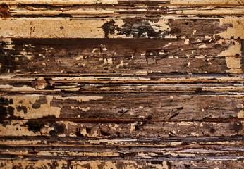Texture of close up of old wood planks used as natural background. Old wood texture. Grunge retro vintage wooden board. Scratched and shabby wooden background . Abstract backdrop for illustration.