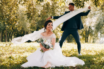 Happy couple.Wedding photo.Couple in love