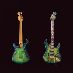green guitar