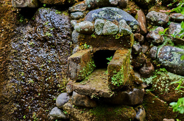 Element ancient stone temple in the Bali.