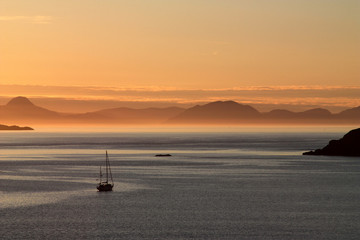 Sunset over Duntulm Bay, Isle of Skye, Scotland