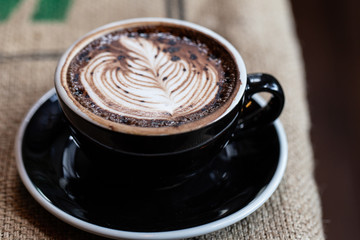 Backgrounds of Latte coffee.