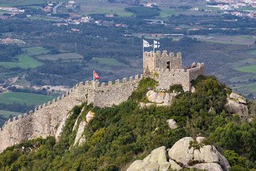 Naklejka premium Moorish Castle in Sintra, Portugal