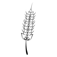 Wheat food natural vector illustration graphic design
