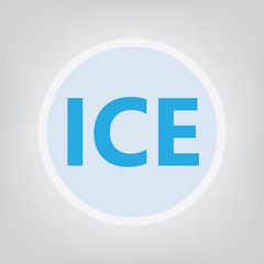 ICE (In Case of Emergency) concept- vector illustration