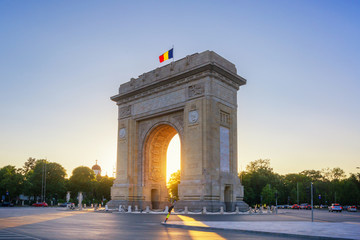 The Arch Of Triumph - Bucharest - obrazy, fototapety, plakaty