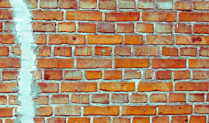 Background of red brick wall pattern texture. Great for inscriptions