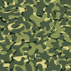 Camouflage seamless background. Vector military texture. Abstract army and hunting masking ornament.