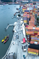 View of the quarter of Ribeira in Porto, Portugal