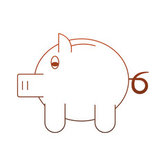 Piggy savings symbol vector illustration graphic design