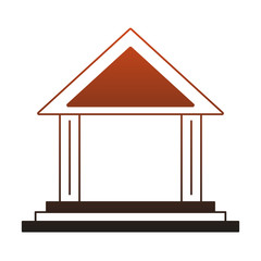 Bank building symbol vector illustration graphic design