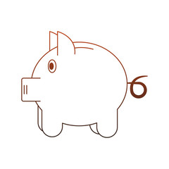 Piggy savings symbol vector illustration graphic design