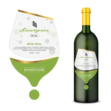 Fototapeta Vector wine label