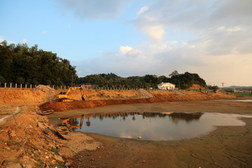  China river beach wetland scenery