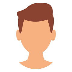 Man faceless head vector illustration graphic design vector illustration graphic design