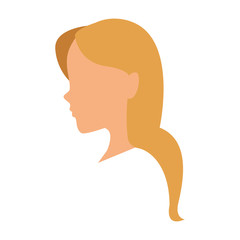 Woman faceless head vector illustration graphic design vector illustration graphic design