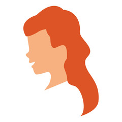 Woman faceless head vector illustration graphic design vector illustration graphic design