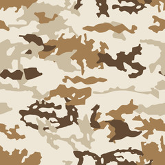 Fashionable camouflage pattern, seamless vector illustration. Millatry print. the texture of the clothes, the disguise of a hunter. camouflage Seamless Wallpaper.