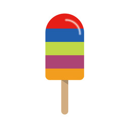 Colorful summer popsicle