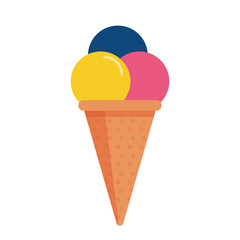 Colorful summer ice cream