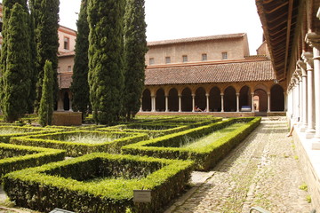Jardin du couvent des Jacobins à Toulouse, Haute Garonne 