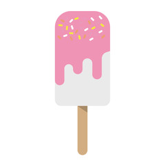 Colorful summer popsicle