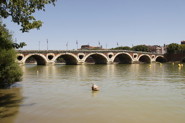 Pont Neuf sur la Garonne à Toulouse, Haute Garonne