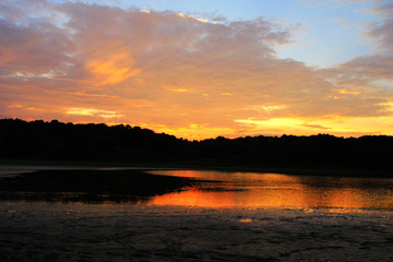  China river beach wetland scenery