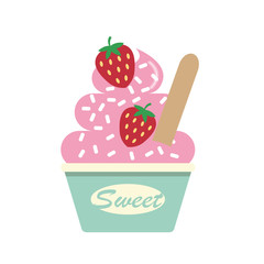 Colorful summer ice cream