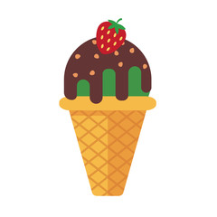 Colorful summer ice cream