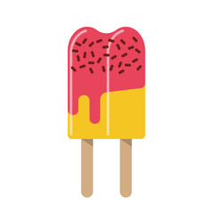Colorful summer popsicle