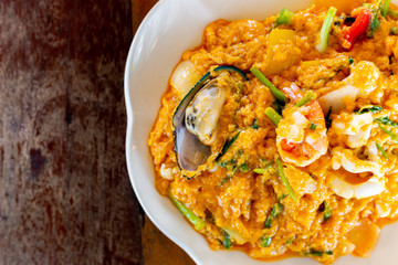 Seafood in Curry Powder,Thaifood