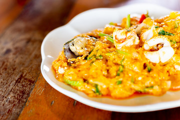 Seafood in Curry Powder,Thaifood