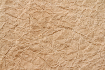 Brown wrinkle recycle paper background