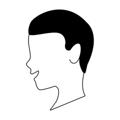 Man faceless head vector illustration graphic design