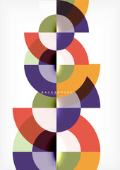 Obraz premium Modern circle abstract background